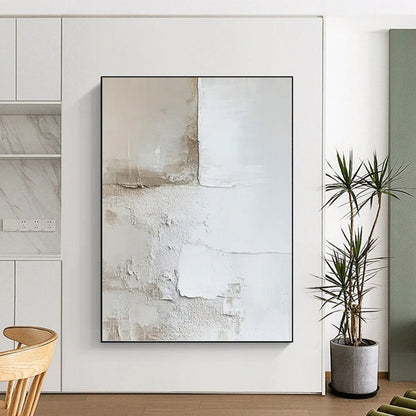 Tropical Textured Abstract Mural for Hotel Suite & Dining Room DKH0977