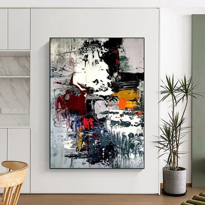 Hand-Painted Large Custom Abstract Art for Bedroom & Living Room DTP391