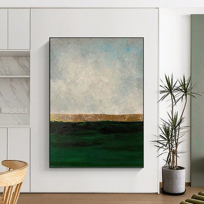 Immense Hand - Painted Textured Abstract Art for Spa & Yoga Studio DKH1206