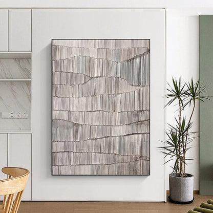 Oversized Hand - Rendered Custom Textured Abstract Painting for Bar & Entryway DKH1031
