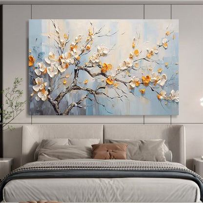 Textured Flowering Tree - Elegant Bedroom or Living Room Decor DLZ202