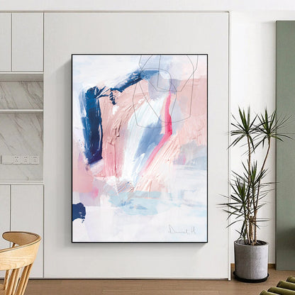 Woven Textures: Extended - Reach Custom Abstract Painting for Office and Hallway DTP155