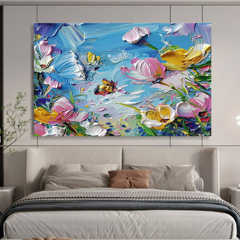 Aesthetically Pleasing Original Massive Textured Handmade Abstract Canvas for Interior Makeovers DKH834