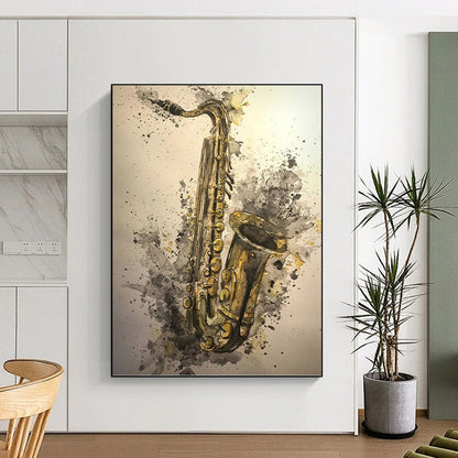 Vertical Hand - Painted Custom Abstract Work for Bedroom and Dining Room DKH1640