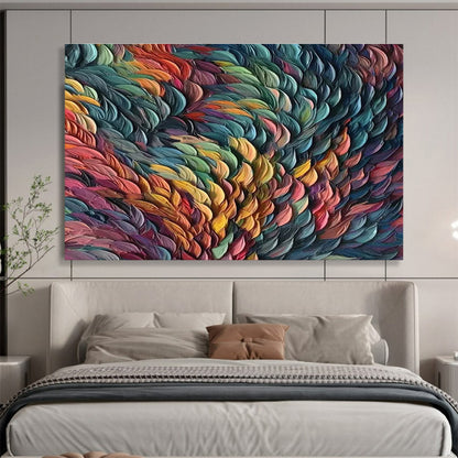 Distinguished Original Grand Textured Hand - Applied Abstract Canvas for Focal Statements DKH857
