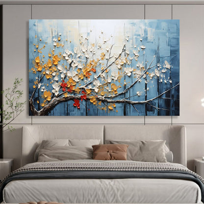 Textured Floral Abstract: A 3D Celebration of Spring DLZ160