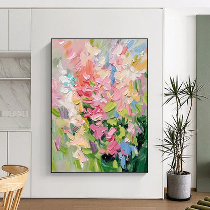 Dynamic Hand - Painted Textured Abstract Painting on Canvas for Living Room & Office DKH1403