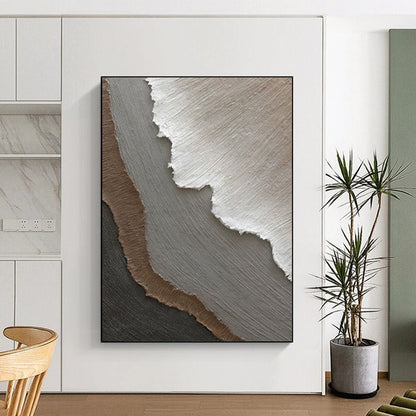 Custom Hand-Painted Abstract Art: Big Sizes & Textured Wonders for Bar & Hotel DTP269