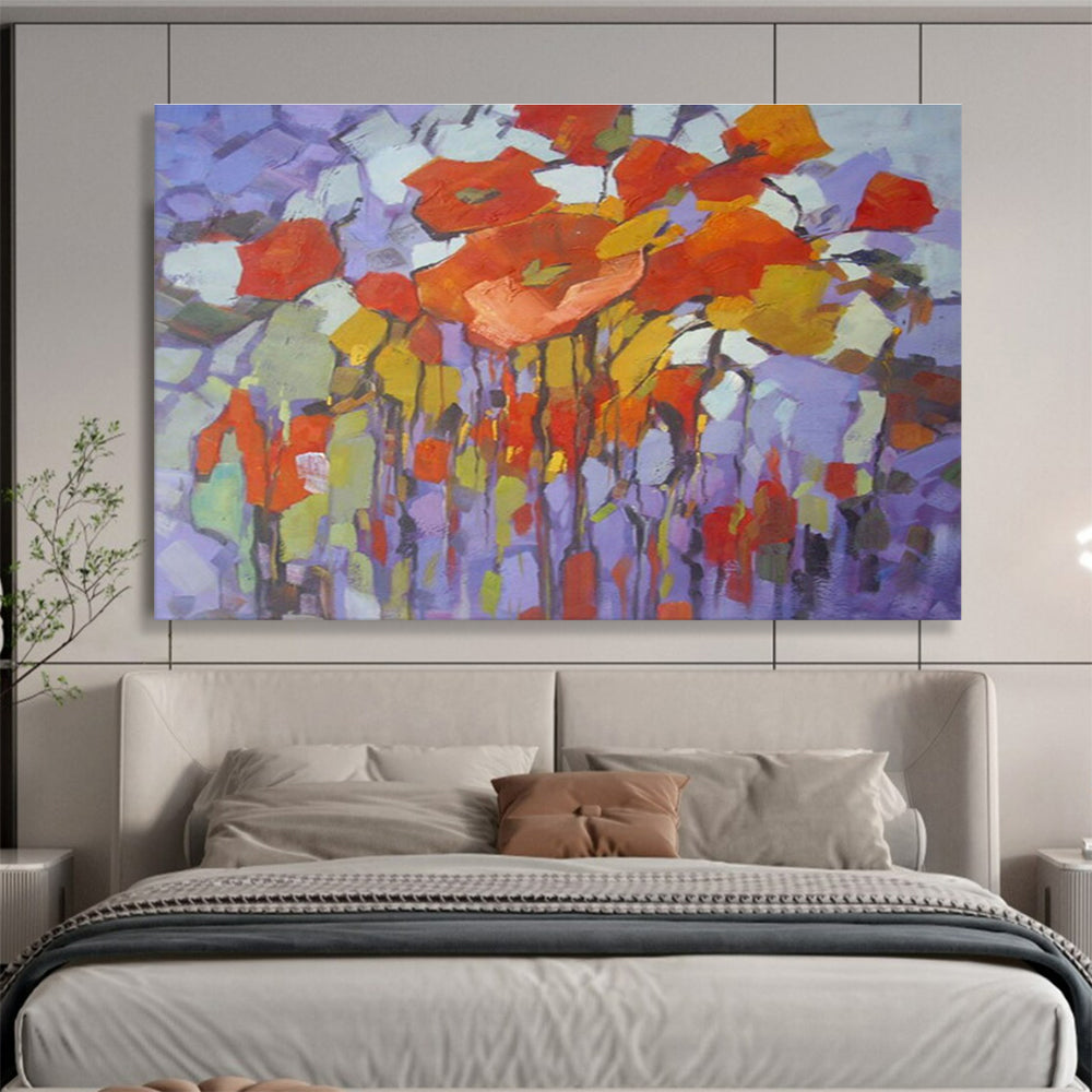 Whimsical Original Hand - Rendered Textured Large Abstract Work for Playful Interiors DKH853