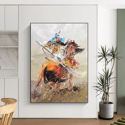 Immense Vertical Hand - Painted Textured Custom Abstract Rhapsody for Office and Hallway DKH1590