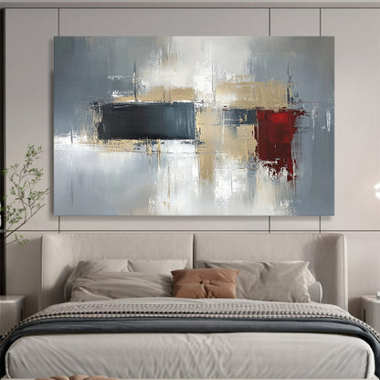 “Teal and Gold Abstract Drip” - Teal, gold, white, beige; Abstract drip with teal and gold; Acrylic Painting On Canvas HB1284