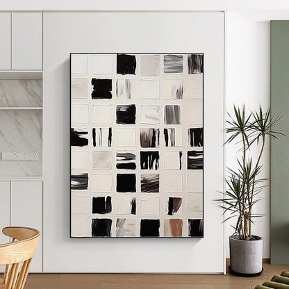 Artfully Curated Hand - Crafted Textured Canvas Art for Bedroom & Bar DKH1133