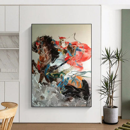 Colossal Vertical Hand - Painted Custom Abstract Enigma (with Lava Textures) for Dining Room and Hotel DKH1589
