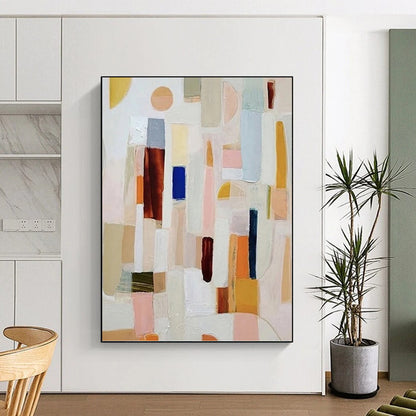 Striking Custom - Rendered Textured Canvas Abstract for Hallway & Bar DKH1069