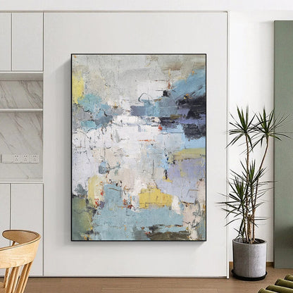 Custom Abstract Art: Large Dimensions, Textured Excellence for Dining Room & Hotel DTP312