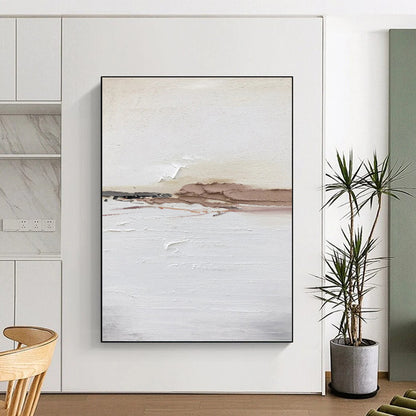 Custom Vertical Hand - Painted Textured Abstract Painting for Bedroom and Hallway DKH1678