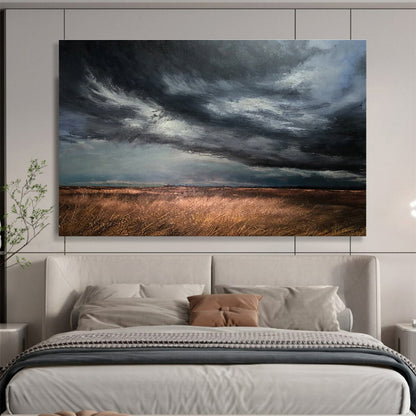 Hand - Painted Textured Large Abstract Creation for Charming Interiors DKH772