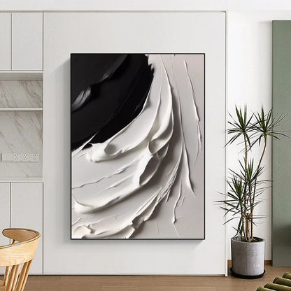 Custom Vertical Hand - Painted Large Abstract Canvas for Office and Entryway DKH1670