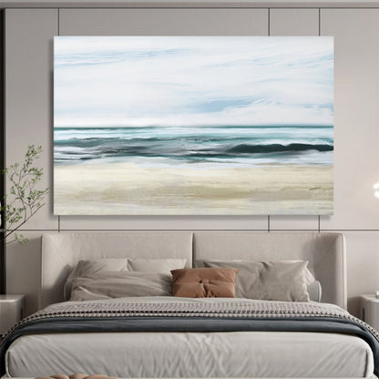 Soft Coastal Waves - Oversized Serene Bedroom Art DLZ128