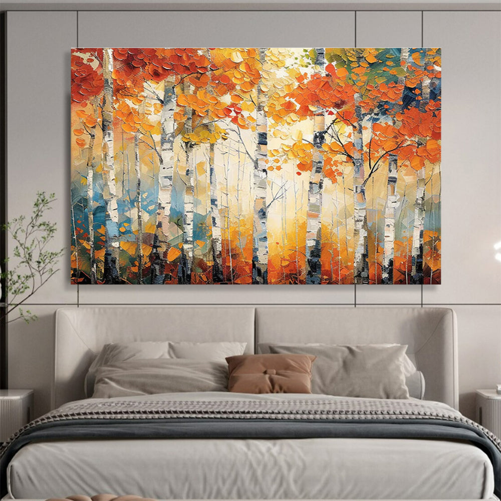 Elegant Original Hand - Crafted Textured Large Abstract Wall Mural for Graceful Touches DKH835