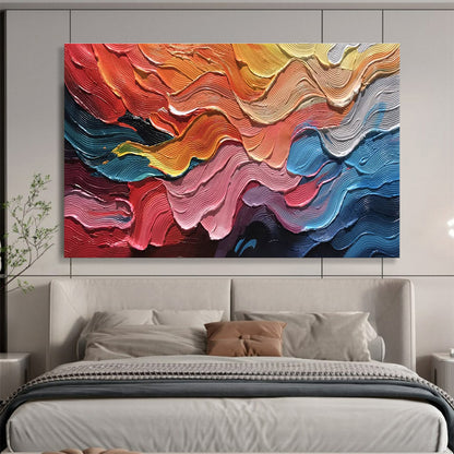 Refined Original Immense Textured Handmade Abstract Painting for Sophisticated Interiors DKH823