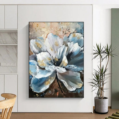 Large Vertical Custom Abstract Hand - Painted Canvas for Office and Bar DKH1635