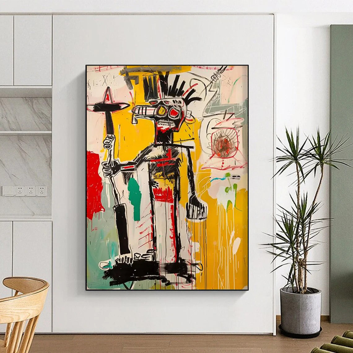 Coral Currents: Grand - Sized Hand - Painted Custom Abstract Canvas for Office and Bar DTP103