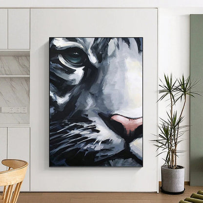 Extra - Large - Scale Hand - Painted Custom Abstract Painting (with Abundant Textures), Suitable for Office and Dining Room DKH1454