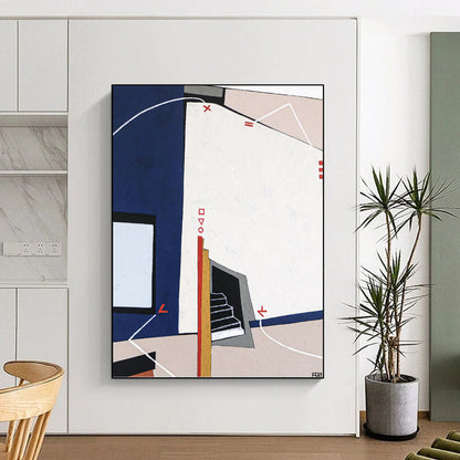 Breathtaking Hand - Painted Textured Canvas Mural for Living Room & Hotel Lobby DKH1106