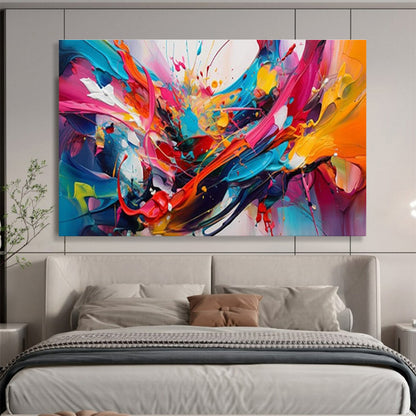 Large - Format Textured Hand - Painted Abstract Painting for Decor Upgrades DKH690