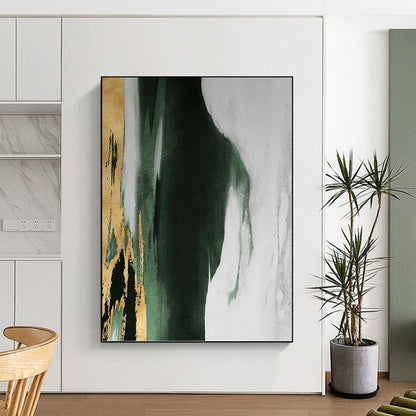 Striking Hand - Painted Textured Abstract Mural for Living Room & Office DKH1204
