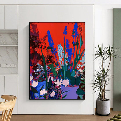 Solar Flare: Super - Sized Hand - Painted Custom Abstract Canvas for Living Room and Office DTP100