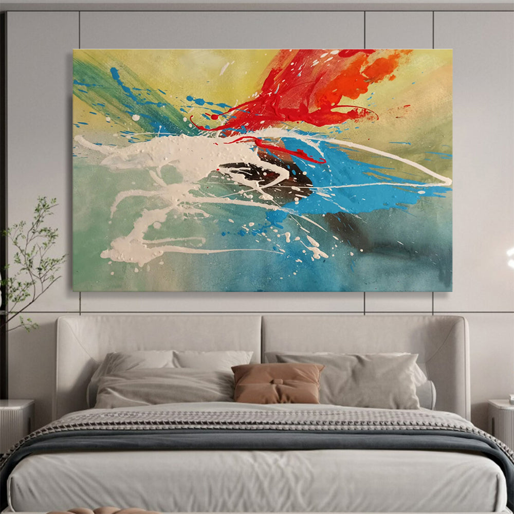 Exquisite Original Massive Textured Hand - Painted Abstract Wall Art for Enhanced Aesthetics DKH843