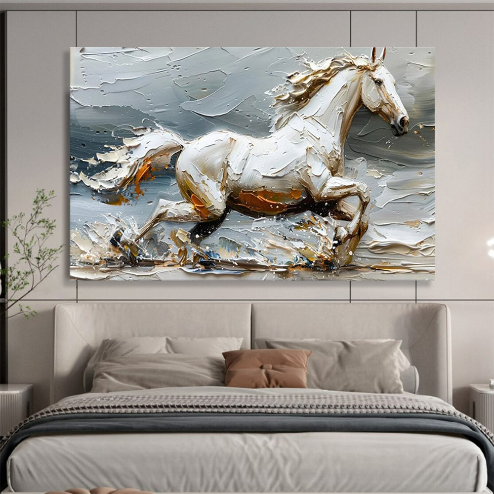 Grand Original Textured Hand - Crafted Abstract Artwork for Prestigious Interiors DKH812