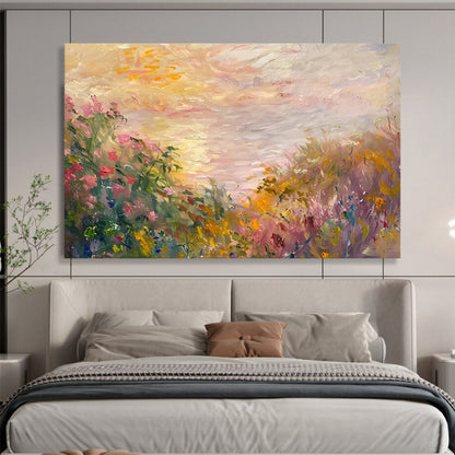 Pastel Wildflower Field - Whimsical Bedroom or Nursery Decor DLZ195