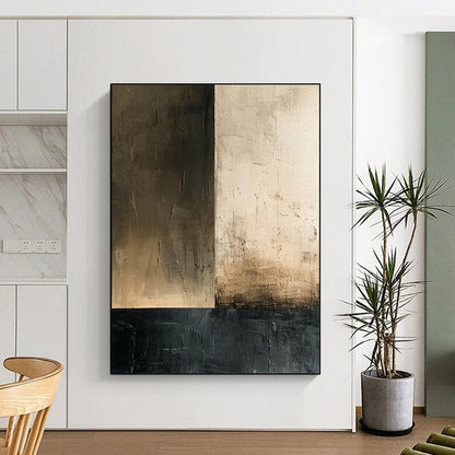 Mega - Sized Hand - Painted Textured Custom Abstract Gem for Dining Room and Hallway DTP016