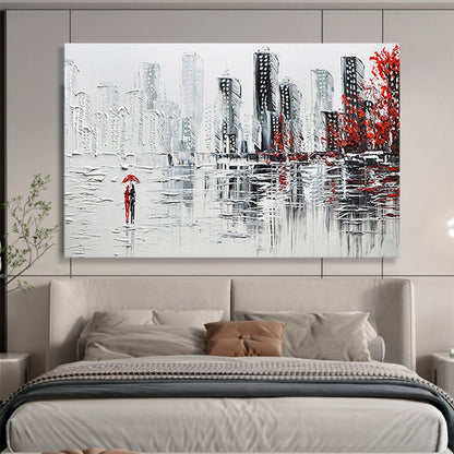Energetic Large Abstract Canvas for Living Room & Hotel Suite DKH886