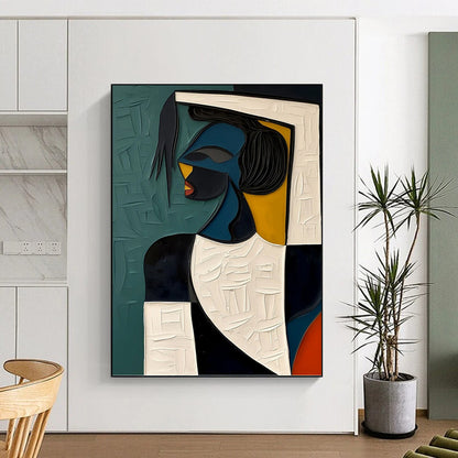 Oversized Hand - Painted Textured Custom Abstract Creation, for Bars and Hotels DKH1467