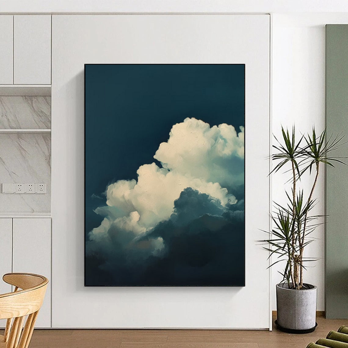 Extra - Vast Hand - Painted Custom Abstract Painting for Living Room and Office DTP015