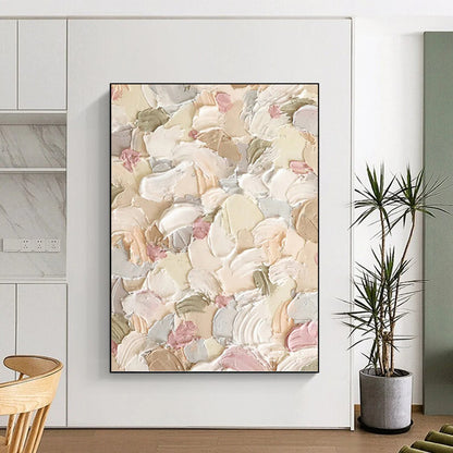 Oversized Hand - Painted Custom Textured Abstract Wall Art for Hallway & Entryway DKH0982