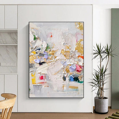Immense Hand - Painted Custom Textured Abstract Art for Hallway & Hotel Lobby DKH1027