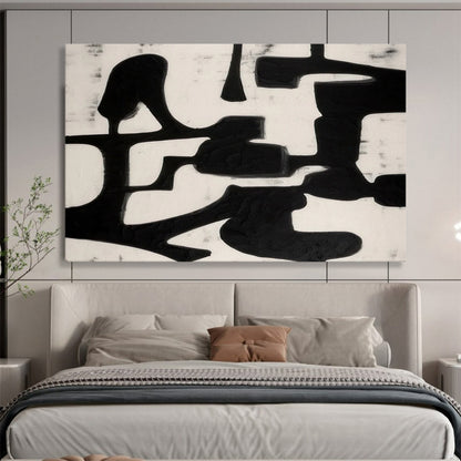 Bold Black Ink Shapes - Modern Office Edge DLZ063