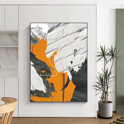 Titanic - Proportioned Vertical Hand - Painted Textured Custom Abstract Mural, Suitable for Bar and Hallway DKH1528