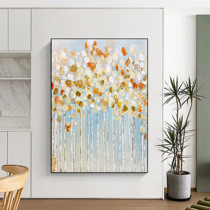 Large - Sized Hand - Painted Textured Custom Abstract Canvas, Suitable for Hotel and Living Room DKH1441