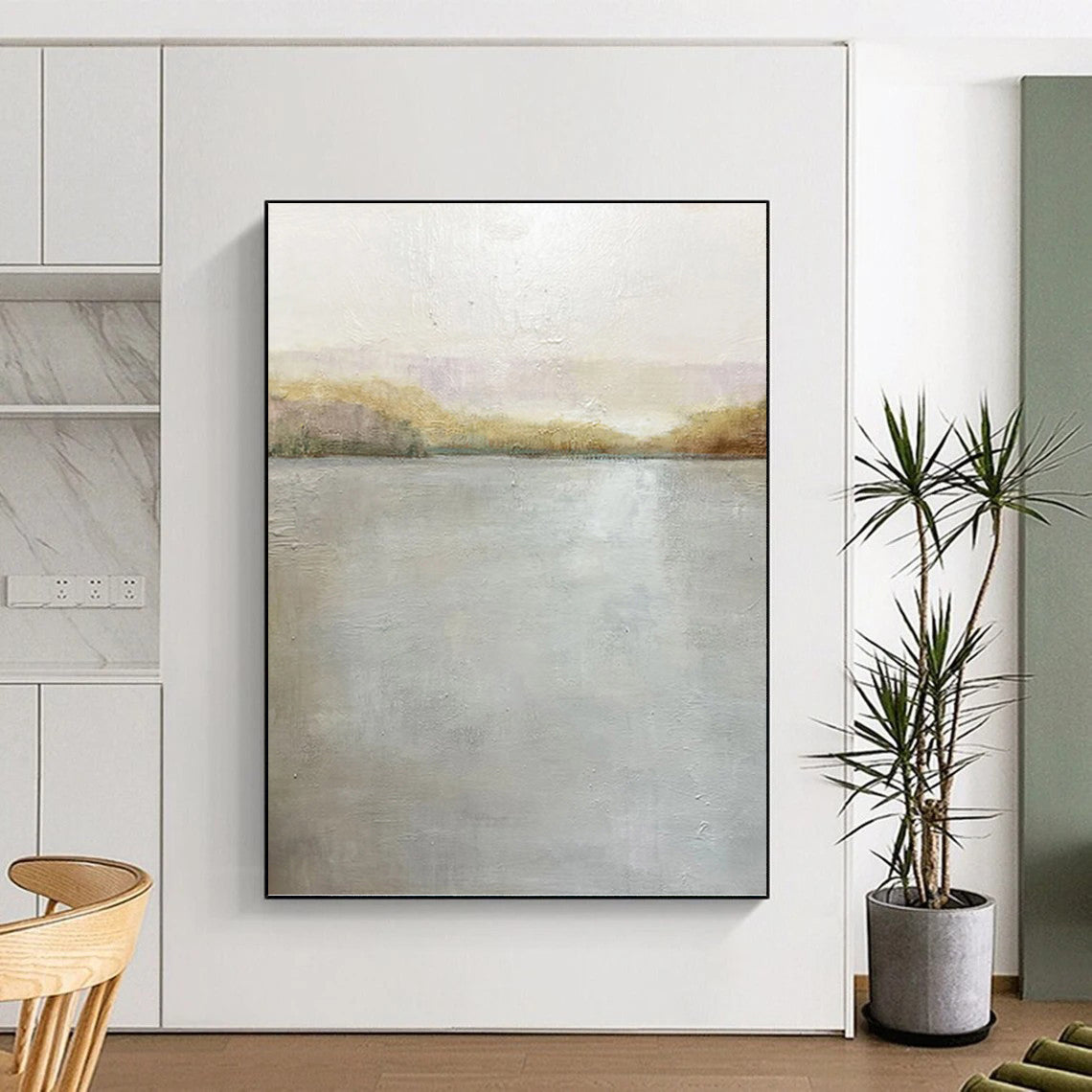 Titanic - Scale Hand - Painted Custom Abstract Saga (with Layered Textures), for Bedroom and Living Room DKH1511