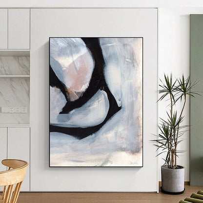 Custom Hand-Painted Abstract Artworks: Big Sizes & Textured Styles for Bar & Hotel DTP228