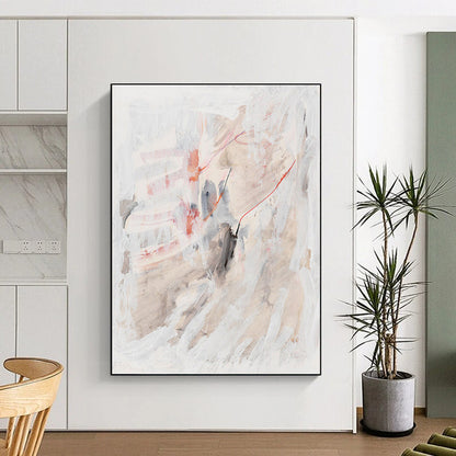 Monumental - Sized Vertical Hand - Painted Textured Custom Abstract Epoch, for Decorating Dining Room and Hotel DKH1530