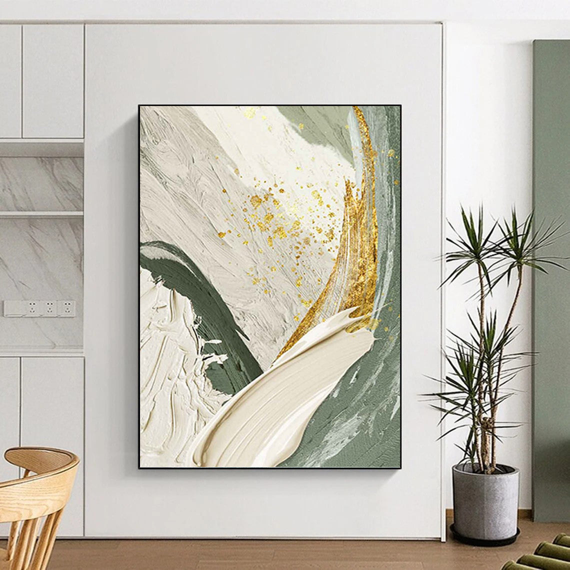 Gargantuan - Sized Hand - Painted Custom Abstract Marvel (with Distinctive Textures), Transforming Office and Hallway DKH1495