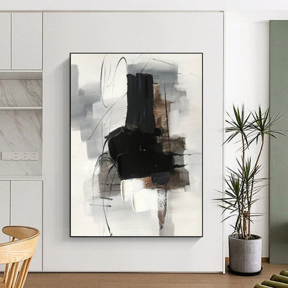 Mysterious Hand - Painted Textured Abstract for Bedroom & Hallway DKH1280