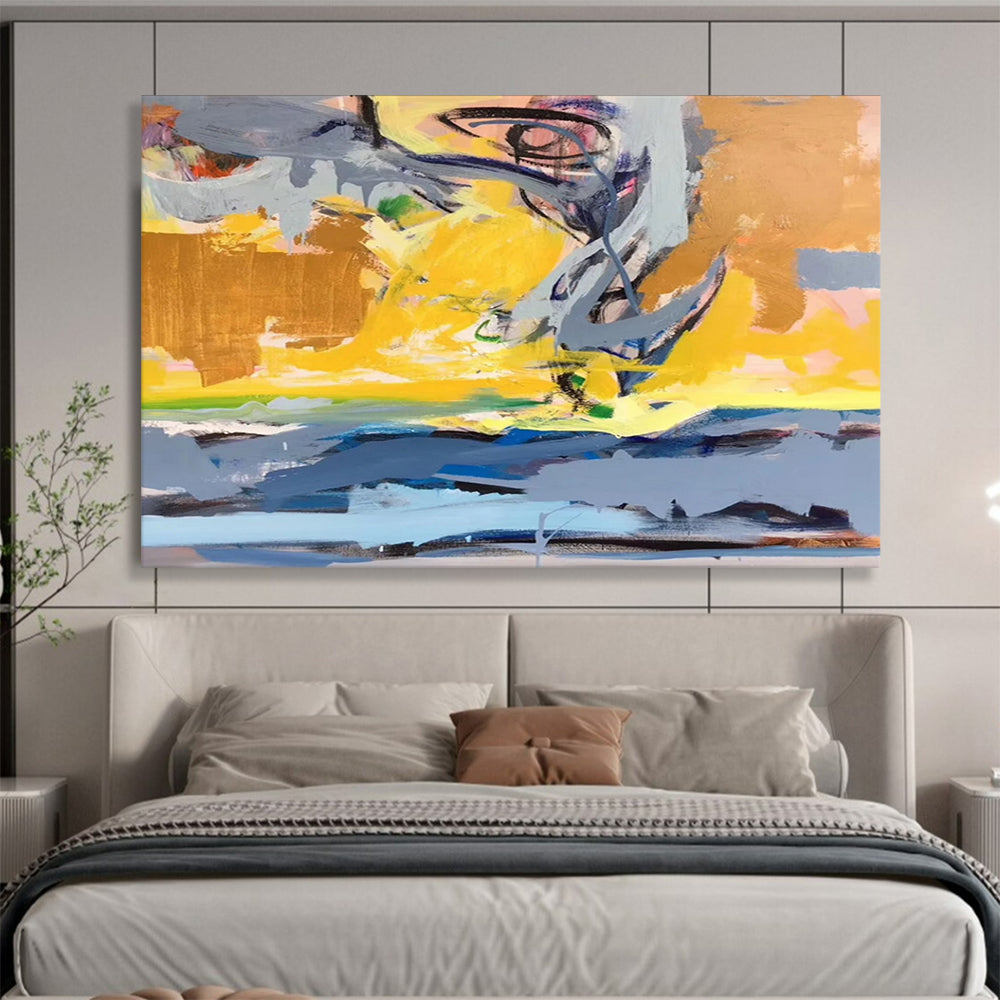 Colorful Abstract Coastal Energy - Vibrant Office Inspiration DLZ034